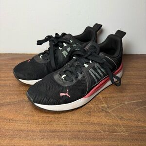 PUMA Pacer Net Cage Black Pink Women’s size 7